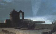 Winslow Homer Searchlight on Harbor Entrance (mk43) oil on canvas